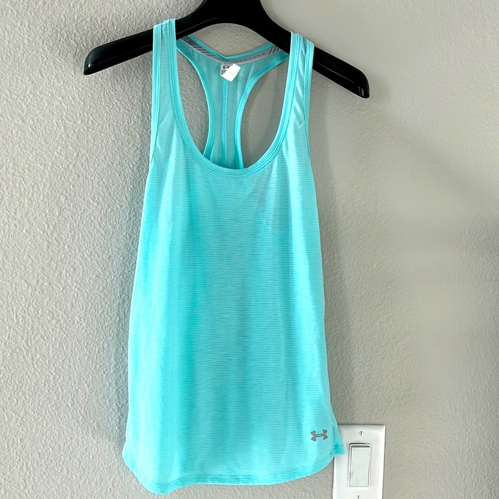 Blue Womens Underarmor workout tank